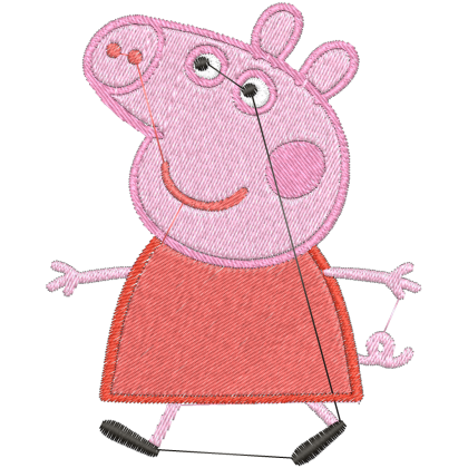 Matriz de Bordado Peppa Big